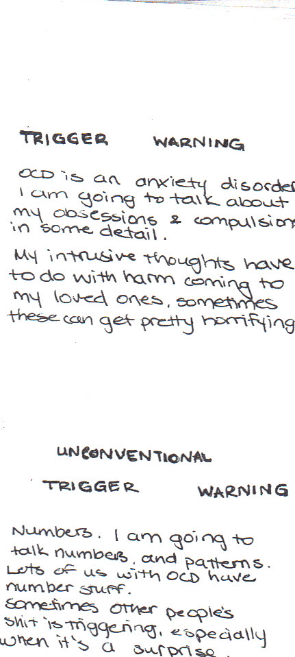 h-zine handwritten story